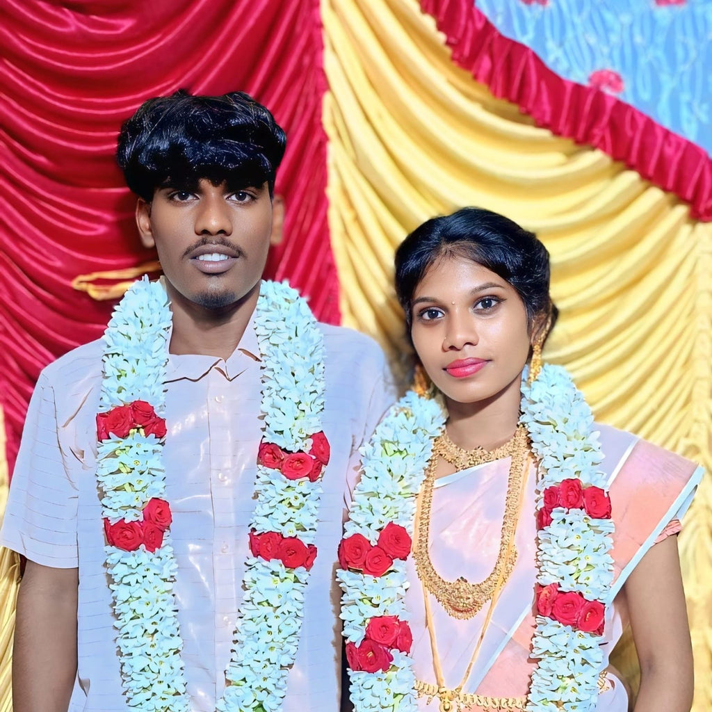 Sampanki & red rose malai 2 piece