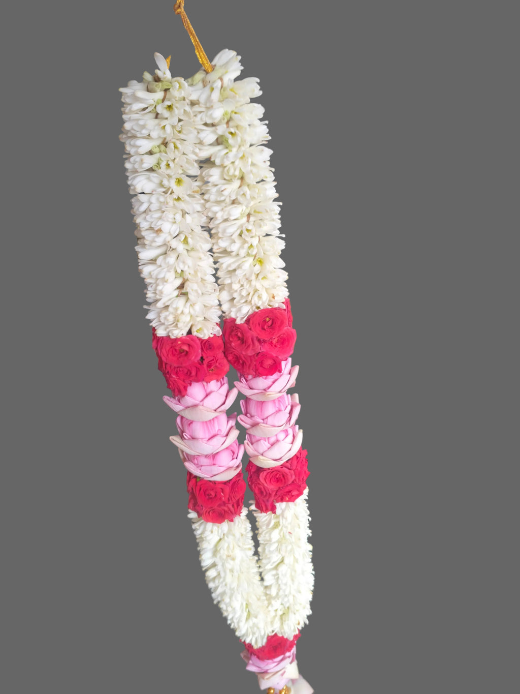 Sampanki & thamarai red rose malai 2 piece